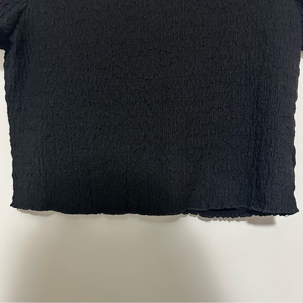 H&M Divided Women’s Crop Top Black‎ Size Large - Picture 3 of 6